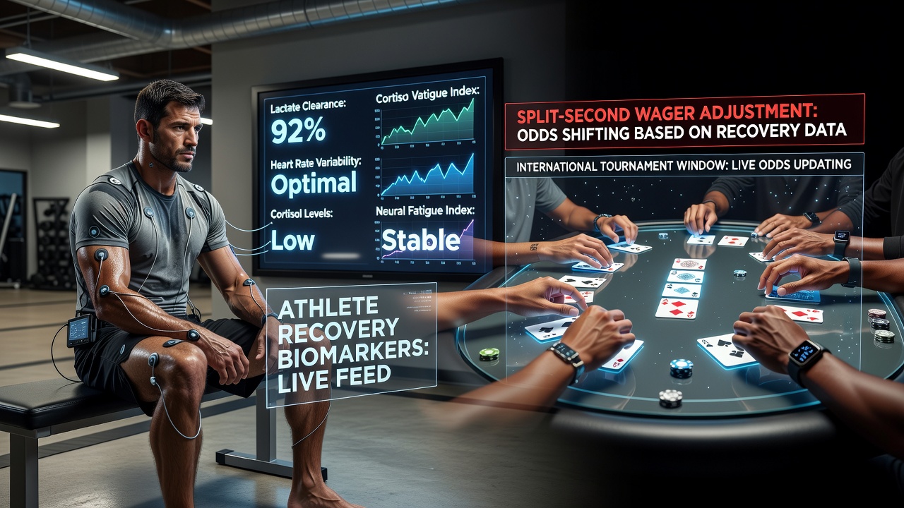 MMA training camp recovery monitoring equipment and virtual card table interface display