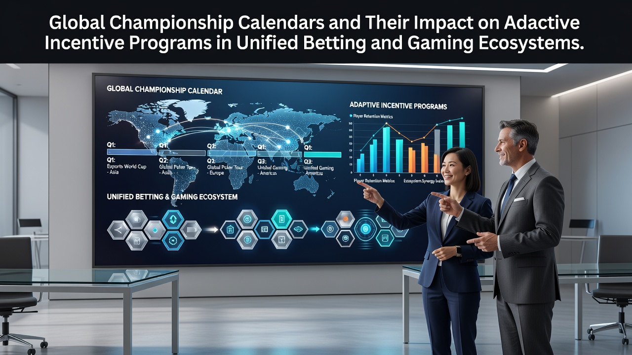 Global sports championship calendar displayed on a digital betting platform interface with event timelines and incentive notifications