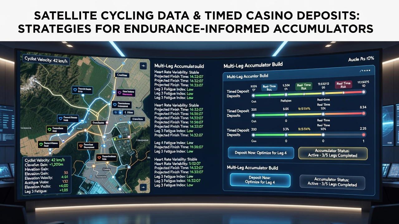 Satellite tracking overlay on a professional cycling race route with real-time data feeds